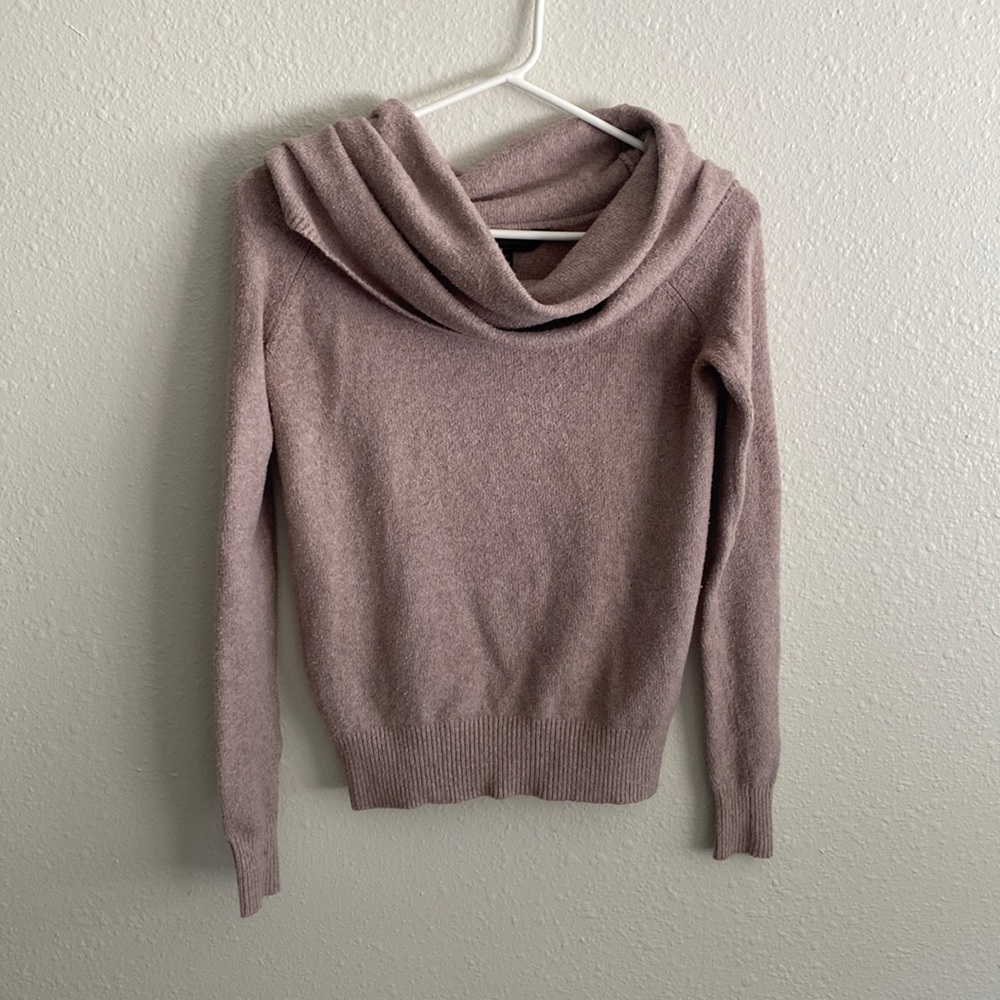 Bcbg Max Aztria cowl neck beige sweater